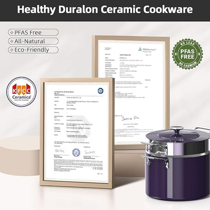Nuwave Lux 13pc Forged Lightweight Cookware Set PFAS Free, Healthy G10 Duralon - Image 8