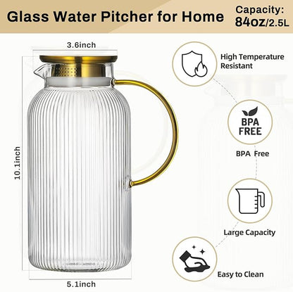 Buaic 2 PACK Glass Pitcher - Image 2