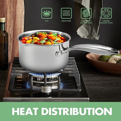 3.5 Quart Stainless Steel Pot Saucepan - Image 5