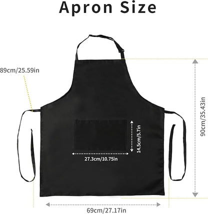 Tosewever 2 Pack Adjustable Bib Apron, Waterdrop Resistant Aprons - Image 7