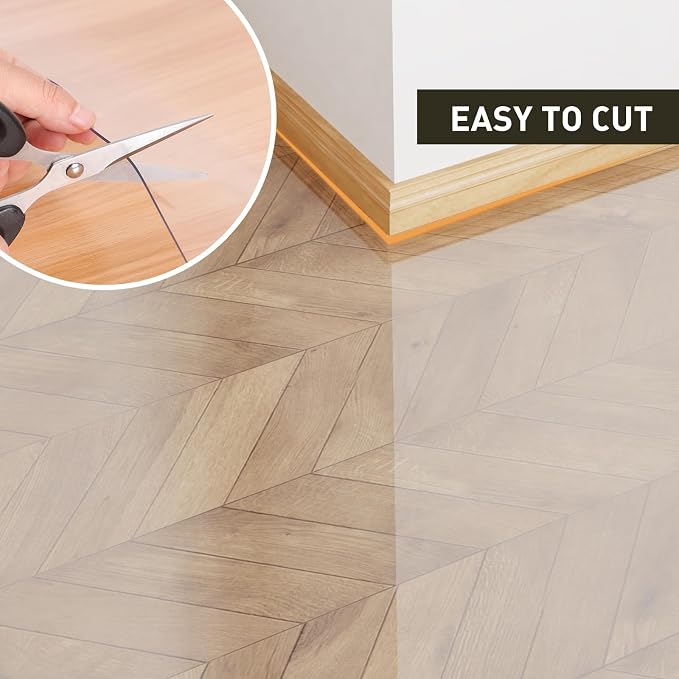 Area Floor Mat for Home, Spill Resistant Hard Floor Protector Cover for Bedroom - Image 6