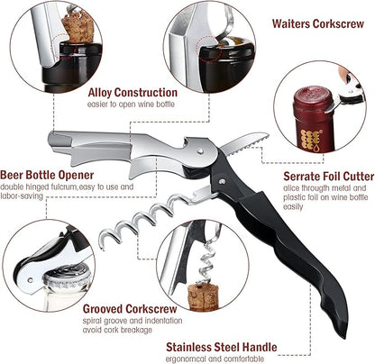 Wine Keys Opener Travel Corkscrew Wine bottle Opener Waiter Beer Bartender - Image 4