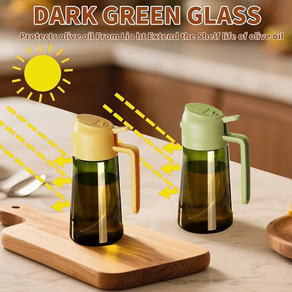 SWEET VIEW Olive Oil Dispenser and Oil Sprayer – 16oz/470ml Glass Light-Proof - Image 8