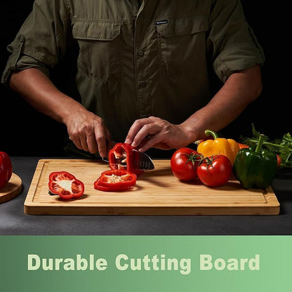 Allsum 24x18" Extra Large Bamboo Cutting Boards - Image 3