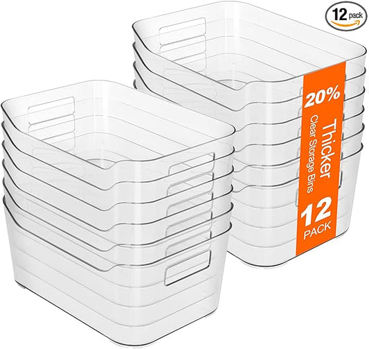 Hudgan 12 Pack Pantry Storage Bins by HUDGAN