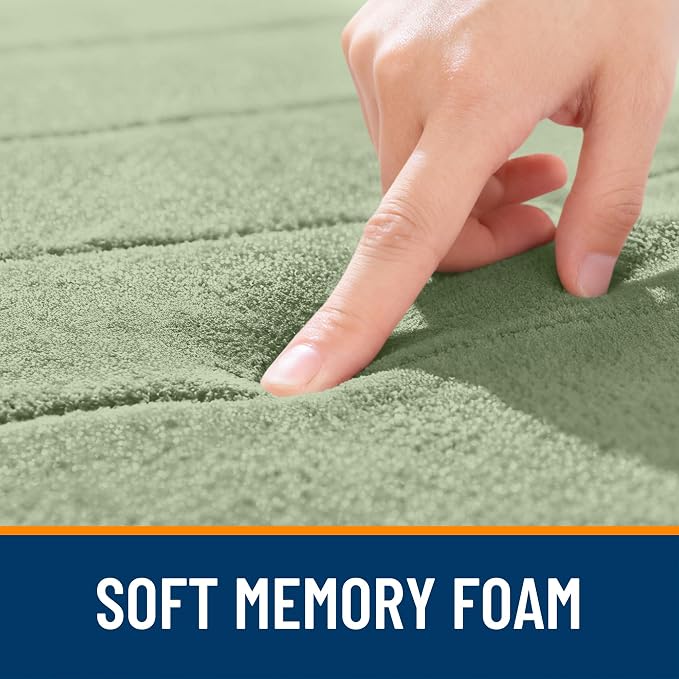 OLANLY Memory Foam Bath Mat 44x24, Super Soft Absorbent Bathroom Rugs, Quick Dry - Image 5