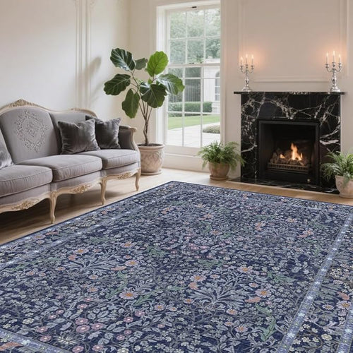 6x9 Washable Area Rugs for Living Room, Stain Resistant Vintage Rugs for Dining by Unknown