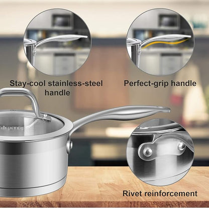 Duxtop Professional Stainless Steel Sauce Pan - Image 3