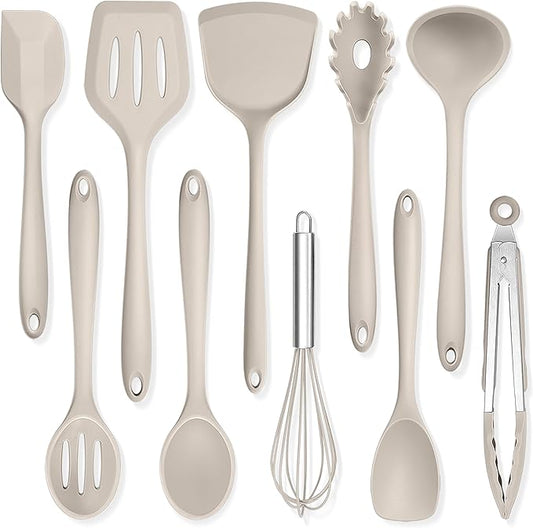 TeamFar Kitchen Cooking Utensils, 446°F Heat Resistant Kitchen Gadgets Tools by TeamFar