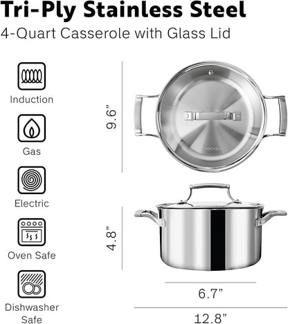 4 Quart Stainless Steel Pot - Image 2