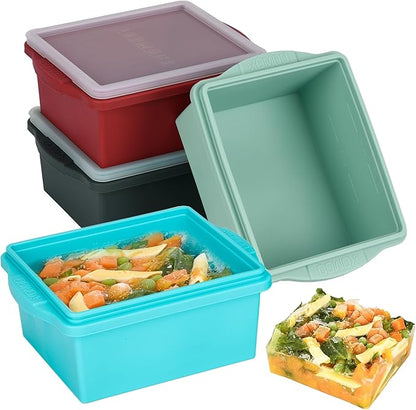 Xomoo 2 Cup Silicone Freezer Trays by Xomoo