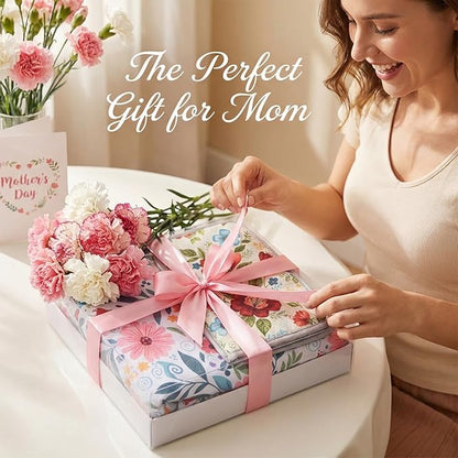 Floral Apron and Oven Mitt Set 3 Piece, Heat Resistant Kitchen Mittens and Pot - Image 5
