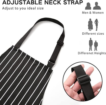 BeLuyi 2 Pack Adjustable Bib Apron - Image 3
