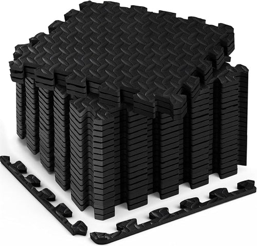 18pcs Puzzle Exercise Mat, 12.6"x12.6"x0.4", 18sqft EVA Interlocking Foam Floor by Unknown