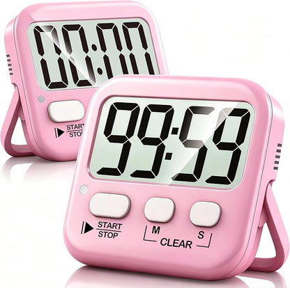 Antonki 2 Pack Digital Timer for Kids, Magnetic Countdown Kitchen Timers for by Antonki