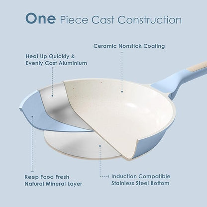 SENSARTE Nonstick Ceramic Frying Pan 11-Inch, Healthy Non Toxic Skillet - Image 9