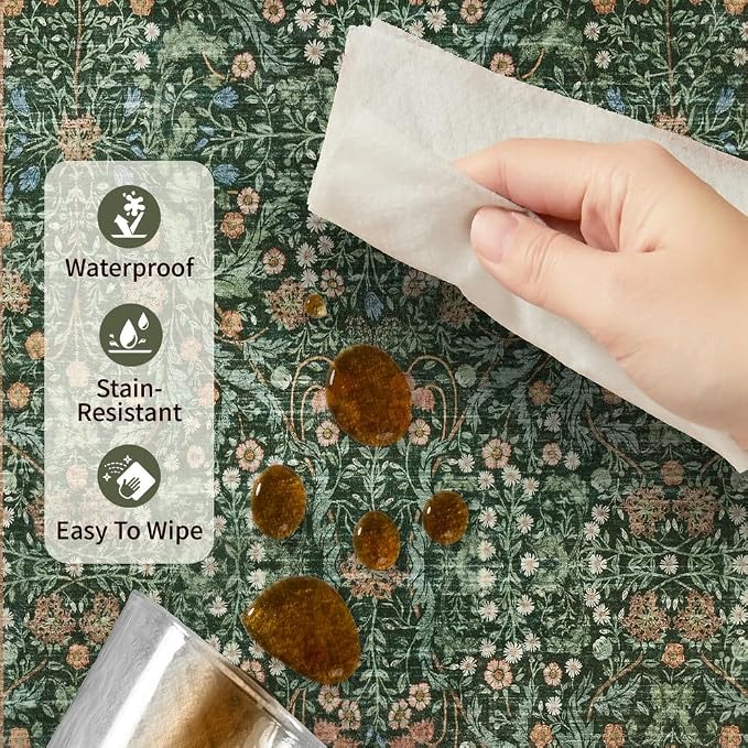 Rugxara 4x6 Area Rugs for Living Room Bedroom, Large Washable Rug, Non Slip & - Image 9