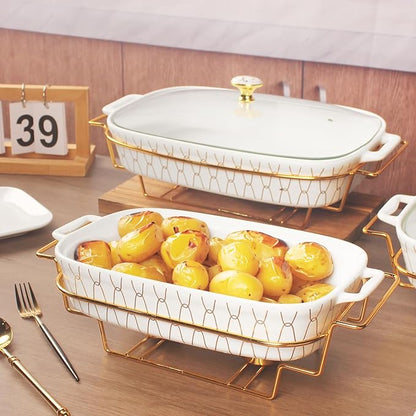 10" x 7" Ceramic Casserole Dish - Image 4