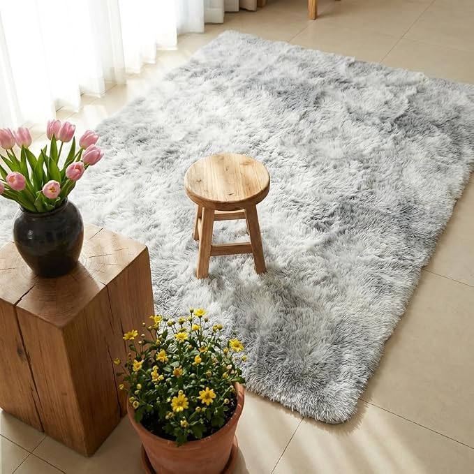 Mugorn 3x5 Rugs for Bedroom, Fluffy Area Rugs for Living Room, Soft Shag Kids - Image 7