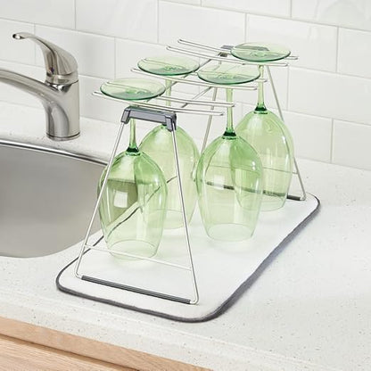 iDesign iDry Absorbent Kitchen Countertop Dish Drying Mat - Image 4