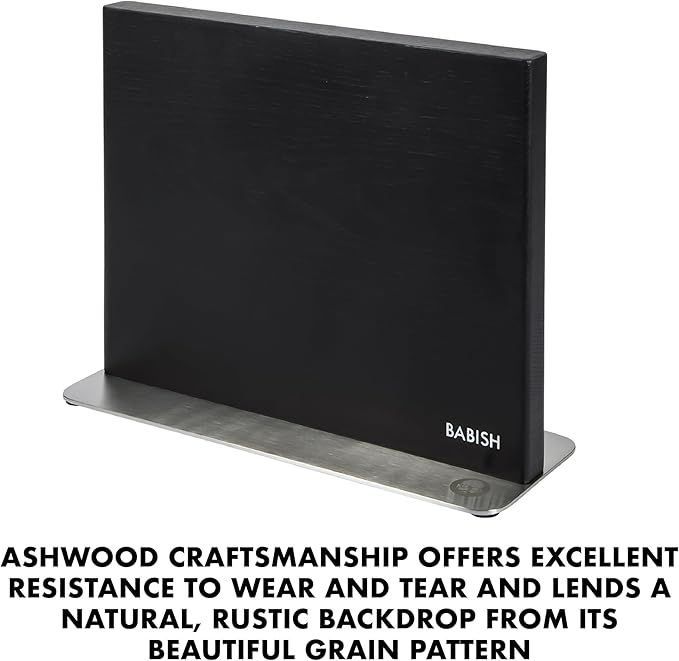 Babish 5-Piece Magnetic Forged Kitchen Knife Block Set – 1.4116 German Steel - Image 9