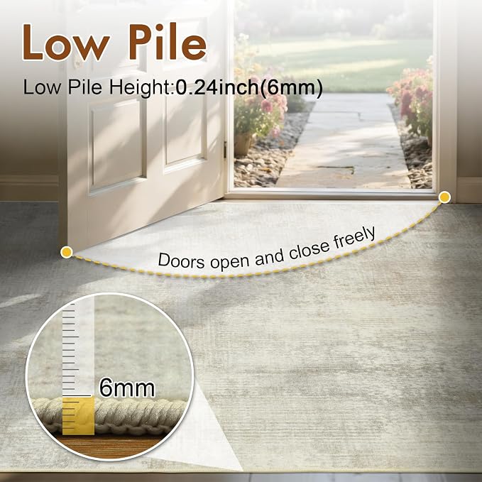 6x9 Ft Large Area Rugs for Living Room, Soft Non-Slip Washable Rugs Modern - Image 7