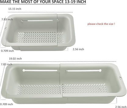 LASSHSWA Collapsible Colander for Kitchen, Over the Sink Strainer Basket for - Image 5