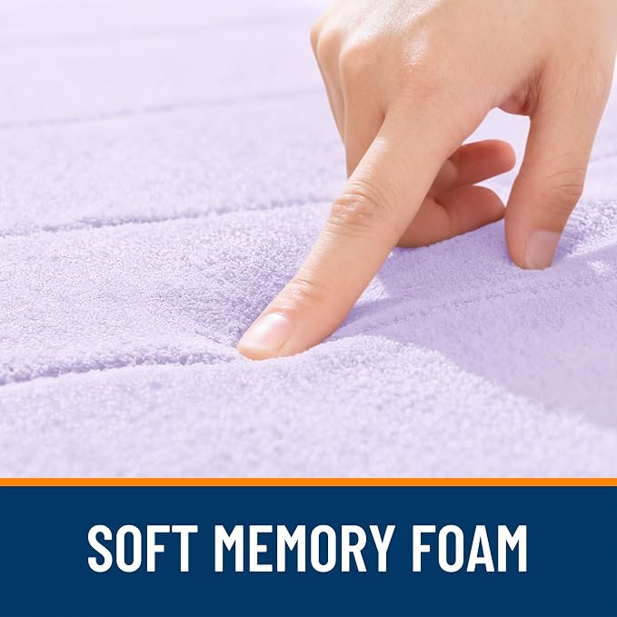 OLANLY Memory Foam Bath Mat 30x20, Super Soft Absorbent Bathroom Rugs, Quick Dry - Image 5