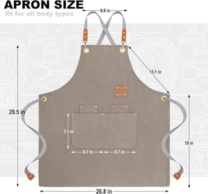 BeLuyi chef apron bib tool apron - Image 2
