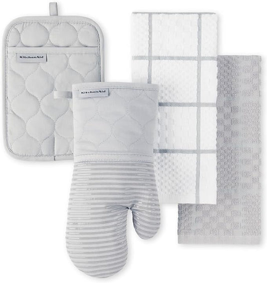 KITCHENAID Quilted Cotton Terry Cloth Oven Mitt, Pot Holder, Kitchen Towel by KitchenAid