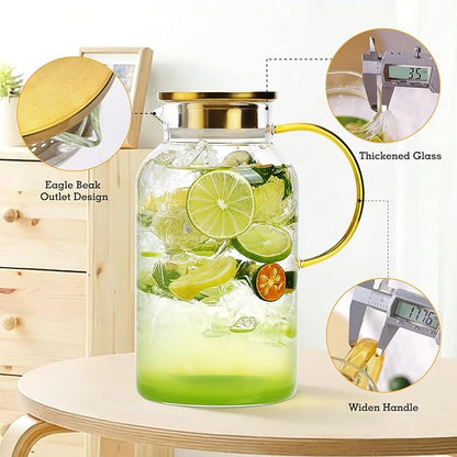 2 Pack 2 Liter/68oz Glass Pitchers - Image 3