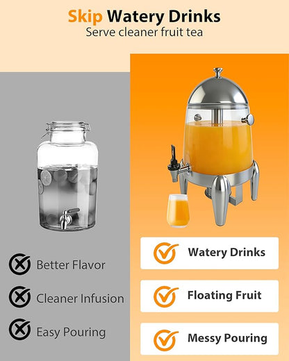 Beverage Dispenser with Stand, 3 Gallon Drink Dispenser - Image 5