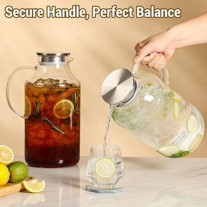 2 Pack 1 Gallon thickened Glass Pitcher - Image 5