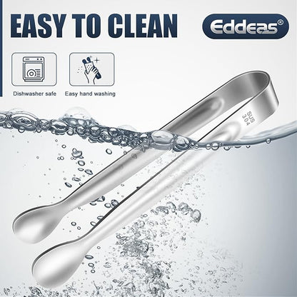 12 PCS Mini Serving Tongs, 6 Inch Small Sugar Tongs, Stainless steel Small - Image 7
