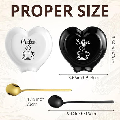 FoldTier 2 Pcs Ceramic Coffee Spoon Rest - Image 4