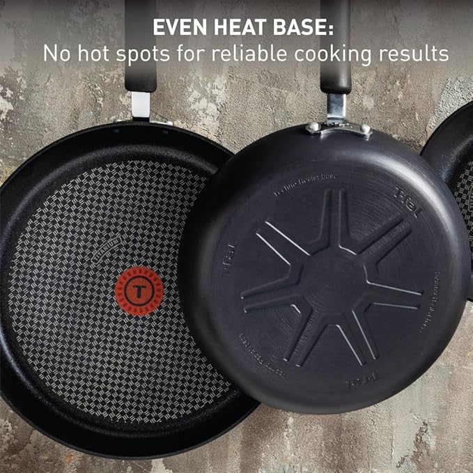 T-Fal Ultimate Hard Anodized Nonstick Fry Pan Set 3 Piece: 8, & 12 Inch - Image 6