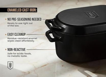 Kook Dutch Oven, For Sourdough Baking, Dual Handles, Enameled Cast Iron - Image 4
