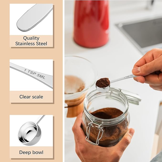 1PCS 1/2tbsp Single Measuring Spoon, Stainless Steel Individual Teaspoon - Image 3