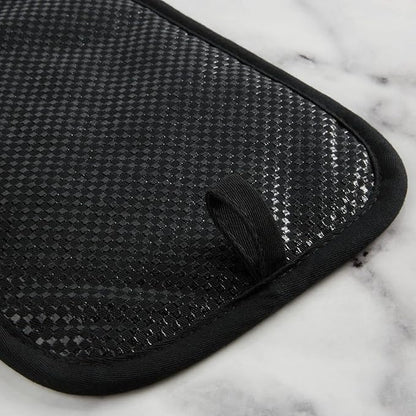 KITCHENAID Gingham Pot Holder 2-Pack Set, Matte Black - Image 4
