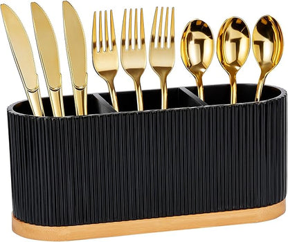 Countertop Silverware Holder, Cutlery Caddy by HouseJoy