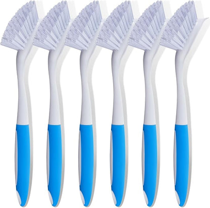 Hsei 6 Pcs Blue Kitchen Scrub Dish Brush Bulk by Hsei
