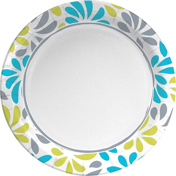 Genuine Joe Printed Paper Plates, 7" (Pack of 500)