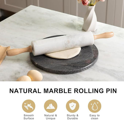 Koville White Marble Rolling Pin - Image 4