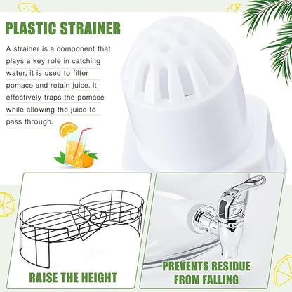 Honeydak 2 Pack 4 Gallon Glass Beverage Dispenser - Image 4