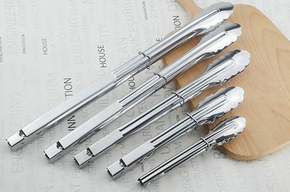 HINMAY Stainless Steel Serving Tongs Grilling Tongs - Image 5