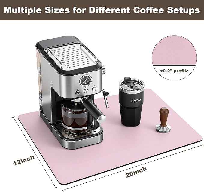 Coffee Mat, Absorbent Dish Drying Mat - Image 7