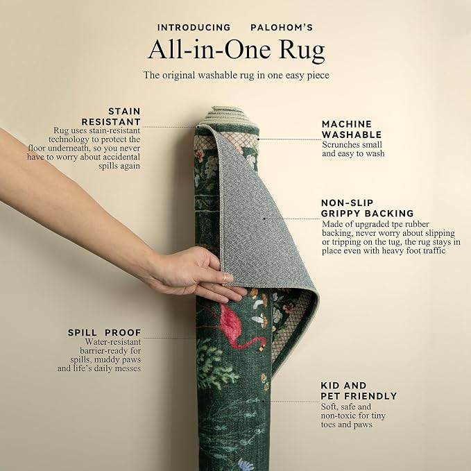 Machine Washable Throw Rugs for Entryway: Door Mat Indoor Entrance 2x3 Rug - Image 4