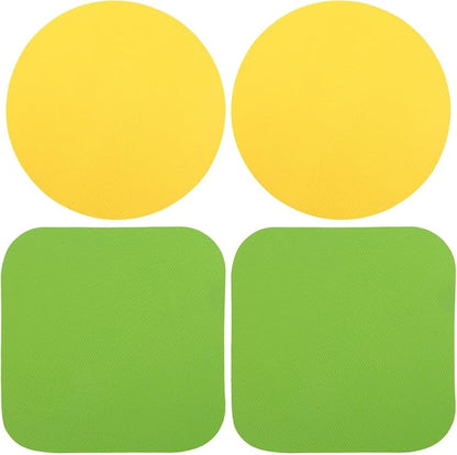 4pcs Rubber Jar Opener, 2 Round & 2 Square Rubber Bottle Opener Pads Non-Slip by Unknown