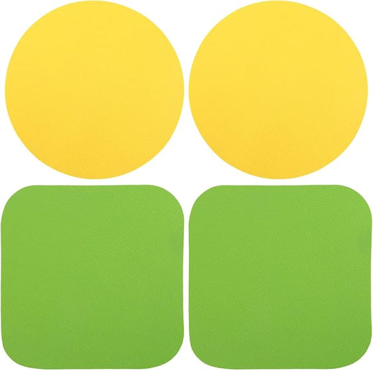 4pcs Rubber Jar Opener, 2 Round & 2 Square Rubber Bottle Opener Pads Non-Slip by Unknown