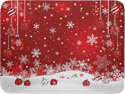 Giwawa Xmas Balls Dish Drying Mat by Giwawa
